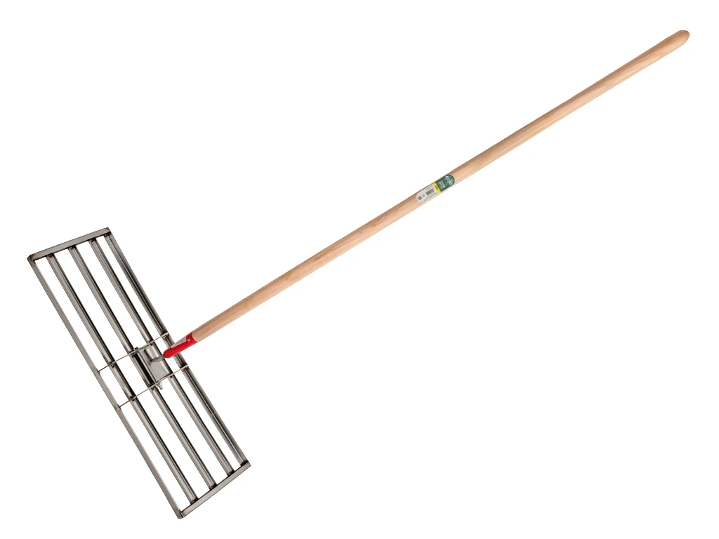 [656100] Egalisatiehark - Nivelleerhark ATLAS roestvrij staal, met hardhouten steel 150 cm