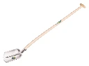 Digging shovel ATLAS DIAMANT 1/4 000 hardened, polished, with ATLAS shovel handle 120 cm bent, FSC 100%