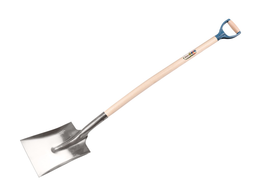 Ballastschop aluminium nr. 0 zonder strip, 23,5 x 29 cm met PD-steel ATLAS 95 cm recht