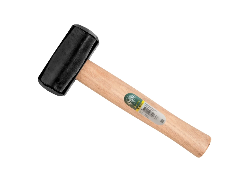 [989090] Fäustel - Hand-Vorschlaghammer ATLAS 2000 Gramm, DIN 6475, mit HICKORY Stiel 30 cm