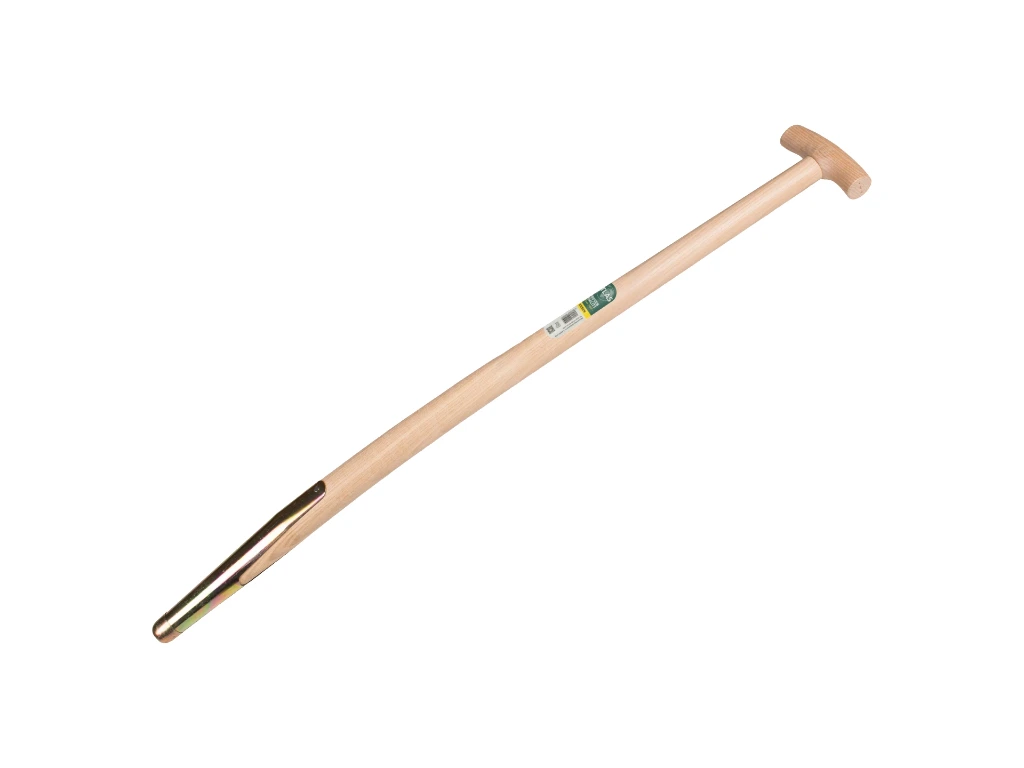 [211285] Manche de fourche à fumier ATLAS 90 cm courbé, avec bague à ressort et poignée en T, percé, FSC 100%