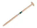 Shovel handle ATLAS 100 cm, with through-mount T-grip, for tree root spade - Polygator