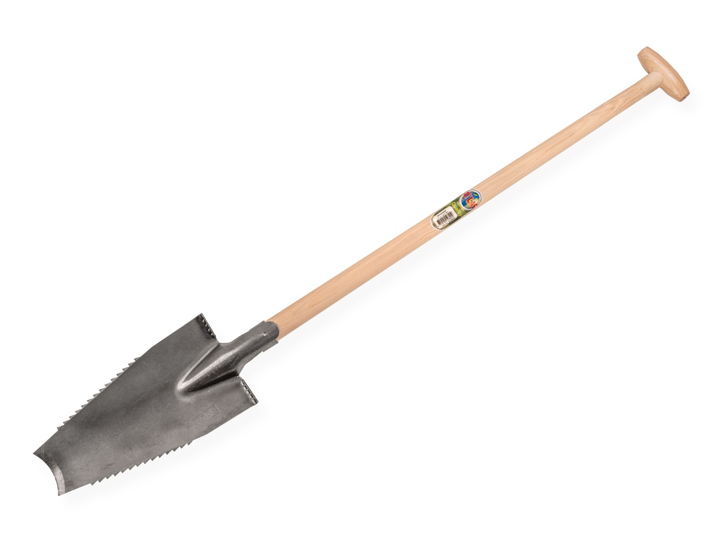 Boomwortelspade – Polygator POLET met OPSTAP, met steel 100 cm met tonkruk