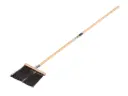 Gutter broom SOLIDE PVC corrugated black, fiber thickness 2.0 mm, with broom handle bracket and ATLAS handle 140 x 2.8 cm