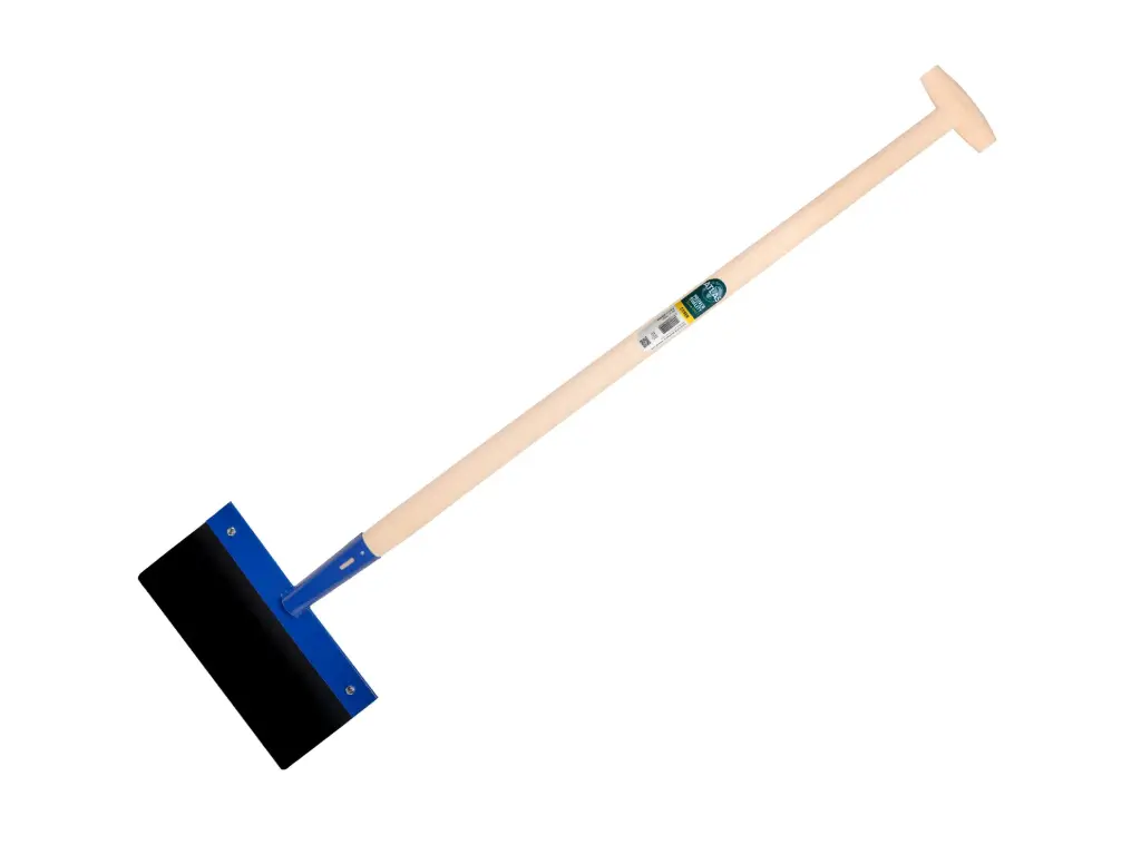 [970355] Bitumen Scraper ATLAS 30 cm with ash wood handle 100 cm and through-mount T-grip, FSC 100%