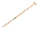 Shovel handle with scale ATLAS 110 cm bent, with through-mount T-grip, FSC 100%