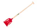 Pelle à béton ATLAS 1/2 0 rouge, extra trempé, avec manche de pelle gradué ATLAS 110 cm courbé, FSC 100%