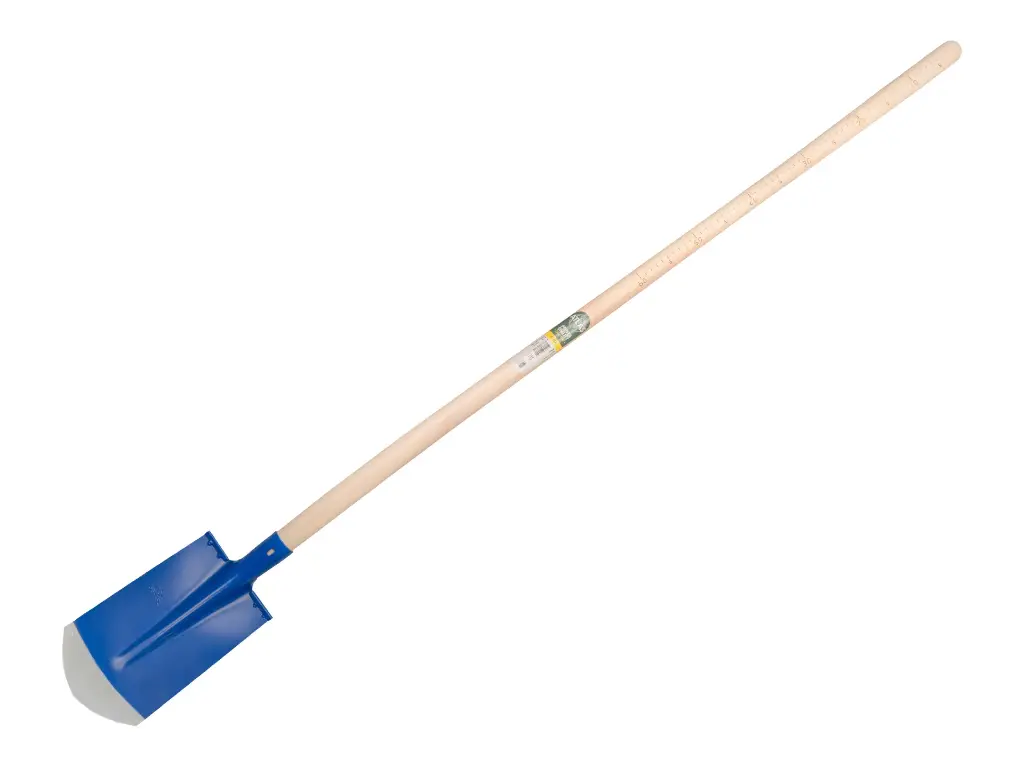 [755773] Pelle pose câble ATLAS DIAMANT 16 cm 3/4 pointe, avec manche de pelle gradué ATLAS 130 cm sans poignée, FSC 100%