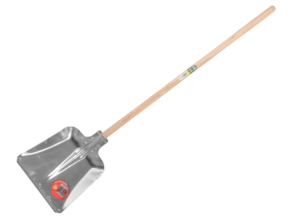 [790072] Ballastschop PROFI aluminium nr 9, Duits model, bladmaat 38 x 38 cm, met Atlas batsesteel 140 cm