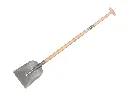 Concrete shovel ATLAS 1/2 0 hardened, with ATLAS shovel handle 110 cm bent, FSC 100%