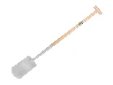 Bêche ATLAS DIAMANT poli, avec manche ATLAS Ecofiber 85 cm et poignée en T