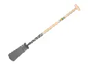 Cable spade ATLAS DIAMANT polished, round treads, with ATLAS Ecofiber handle 85 cm and T-grip