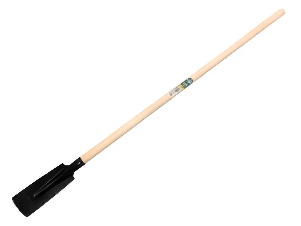 [780522] Kabelschop ATLAS 10 cm 3/4 zwart, recht met ATLAS batsesteel 130 cm, FSC 100%