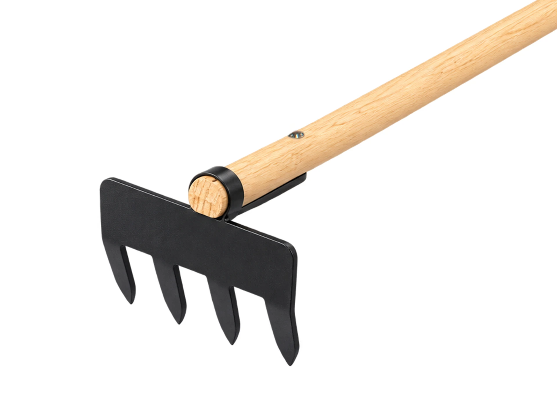Sloothaak DE WIT 4 tands met plaat en ring, met rechte ATLAS Ecofiber steel 300 cm