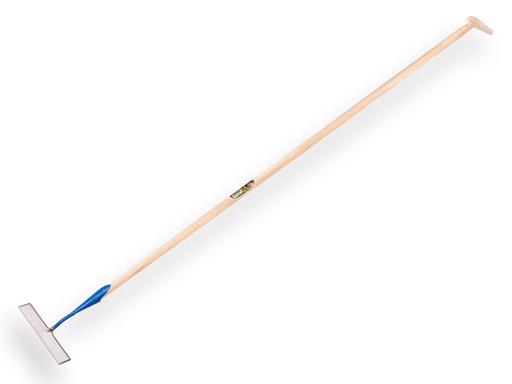 [1018205] Dutch hoe DE WIT rectangular model forged 20 cm, with ATLAS handle 170 x 3.0 cm and teardrop grip
