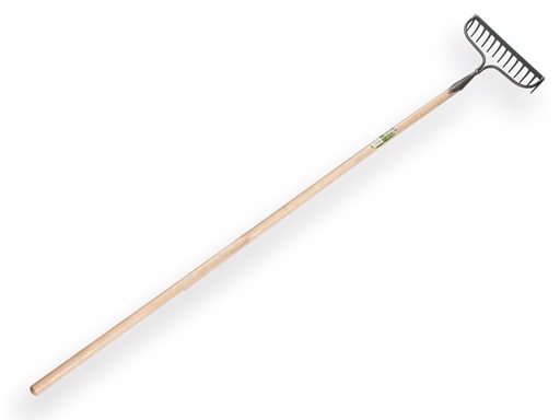 [1315105] DE WIT Bügelgartenrechen mit 13 Zinken mit Tauari Langstiel 170 x 3,0 cm