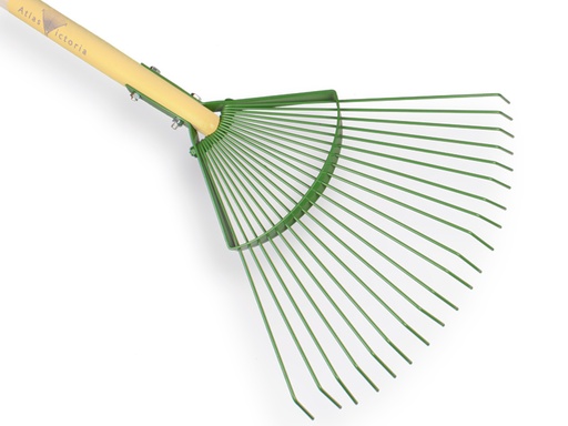 [1315310] Râteau à feuilles ATLAS VICTORIA, 20 dents rondes, acier à ressort, sans manche