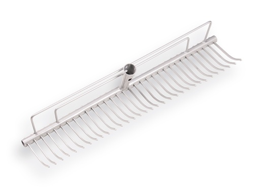 [1315610] Rasenrechen ATLAS Stahl 60 cm mit 32 gebogenen Zinken, ohne Stiel