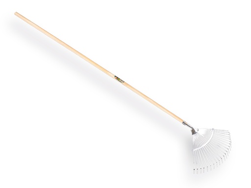 [1317400] Râteau à feuilles ATLAS galvanisé, 22 dents plates, avec manche IKAPE 150 x 2,4 cm. FSC 100%