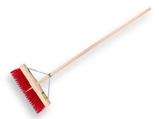 [1490379] VERO Straßenbesen BASSINE 45 cm mit runder Holzrücke mit TauariStiel 160 x 2,8 cm und großer Stielhalter 45 cm