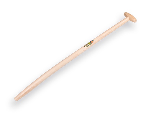 [210805] Schaufelstiel ATLAS 100 cm gebogen, gespitzt für Mistgabel mit Tülle