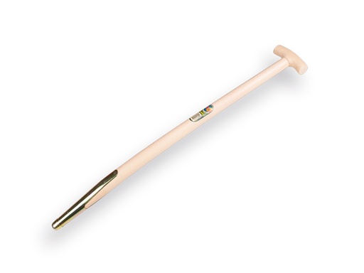 [211300] Mestvorksteel ATLAS 85 cm gebogen, met veerbus en Engelse kruk, geboord