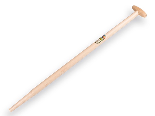 [211665] Spade handle ATLAS 100 cm milled end, with through-mount T-grip, for S&J spade