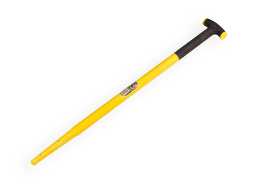 [211802] T-Stiel ATLAS für Spaten mit Schwanenhalsdülle aus KUNSTSTOF mit 75cm Glasfaser Kernstab ø24 mm, Länge 88 cm
