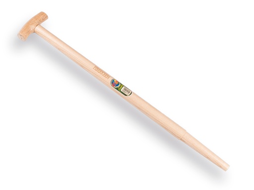 [211910] Spade handle ATLAS 80 cm, milled end, fiber core, T-grip, for S&J spade