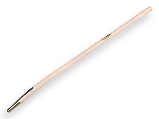 [320600] Mestvorksteel ATLAS 130 cm gebogen, met veerbus, geboord