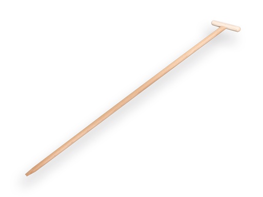 [547952] Gerätestiel für Schuffel ATLAS 170 x 3,2 cm, mit exzentrischer Spitze und durchgestecktem T-Griff