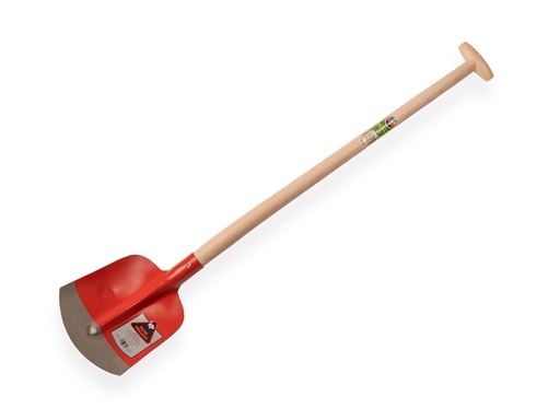 [700605] Schepbats RUHR BRILLANT 3/4 00 rood, extra gehard, met ATLAS Blijhamsteel 95 cm sterk gebogen