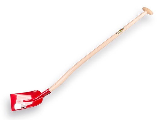 [700640] Concrete shovel RUHR BRILLANT 3/4 0 red, hardened with extra double-bent gooseneck shovel handle 110 cm