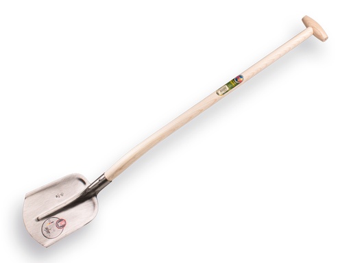 [705214] ABC Flachrandschaufel ¼ OO gehärtet POLIERT mit ATLAS Blijham T-Stiel 100 cm