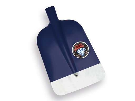 [755700] Concrete shovel ATLAS DIAMOND 1/2 0 blue, hardened and polished, rounded, without handle