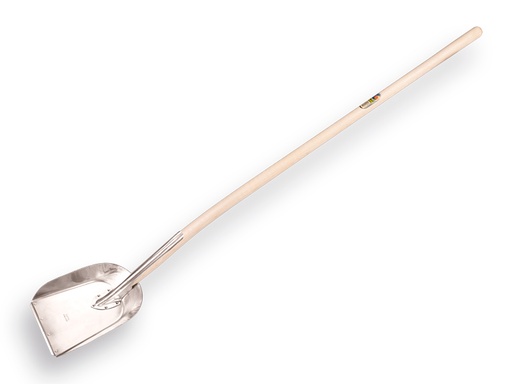 [780100] OFFNER Aluminium Randschaufel mit Stahlkante mit ATLAS Eschen Langstiel 140cm