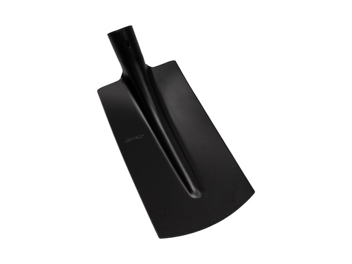 [780516] Kabelspaten ATLAS 16 cm 1/2 schwarz, Unterkante gerade, extra gehärtet, ohne Stiel