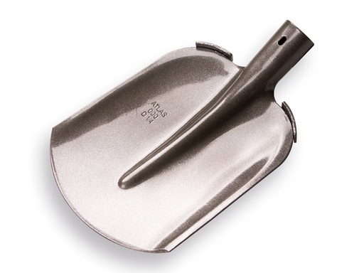 [780712] Digging shovel ATLAS 1/4 000 hardened, clear lacquered, FLAT STEP, without handle