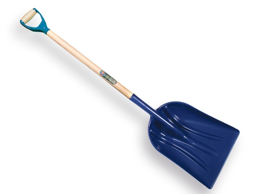 [790191] ATLAS Getreideschaufel aus Kunststoff blau 45 x 36 cm mit ATLAS PD-stiel 95 cm