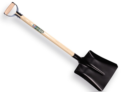 [797490] Ballast shovel IDEAL steel, 27 x 34 cm, with ATLAS metal D-handle 95 cm bent