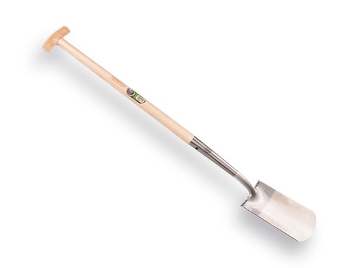 [810414] SPEAR & JACKSON-Spaten mit Schwanenhalsdülle, 1041 A, mit Tritt und Eschen T-stiel 80cm mit Fiberkern. Feinpoliertes Blatt 