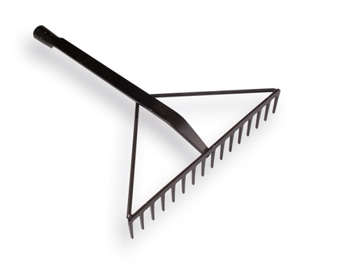 [818218] Asphalt rake ATLAS reinforced black, 16 tines with 60 cm socket, without handle