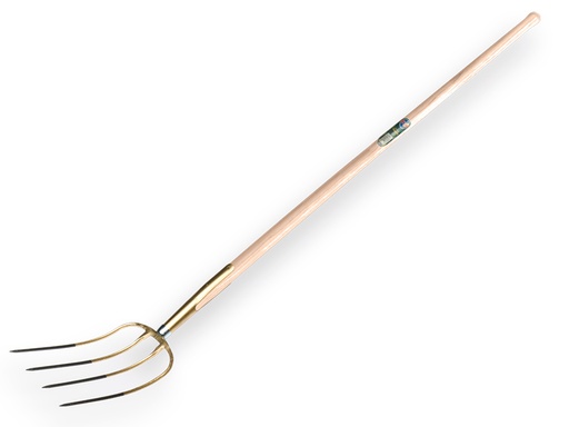 [911072] Mistgabel OFFNER 4 Zinken Bronze, mit ATLAS Langstiel 135 cm