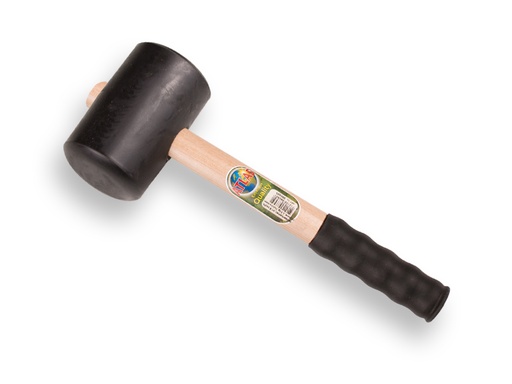 [998745] ATLAS Gummihammer nr. 4 hart 90 shore, flach 1,0 kg mit Griff aus Gummi