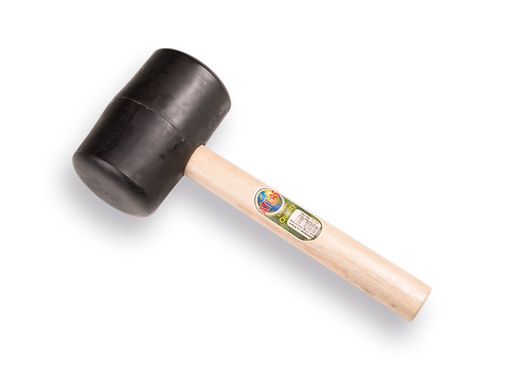 [998790] ATLAS Gummihammer nr. 9 hard, 90 shore. 2,0 kg. ø 100x160 mm