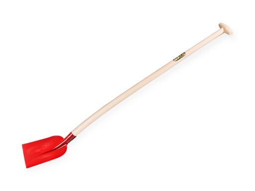 [780976] Betonschaufel ATLAS 1/2 0 rot, extra gehärtet, mit ATLAS Schaufelstiel 120 cm gebogen